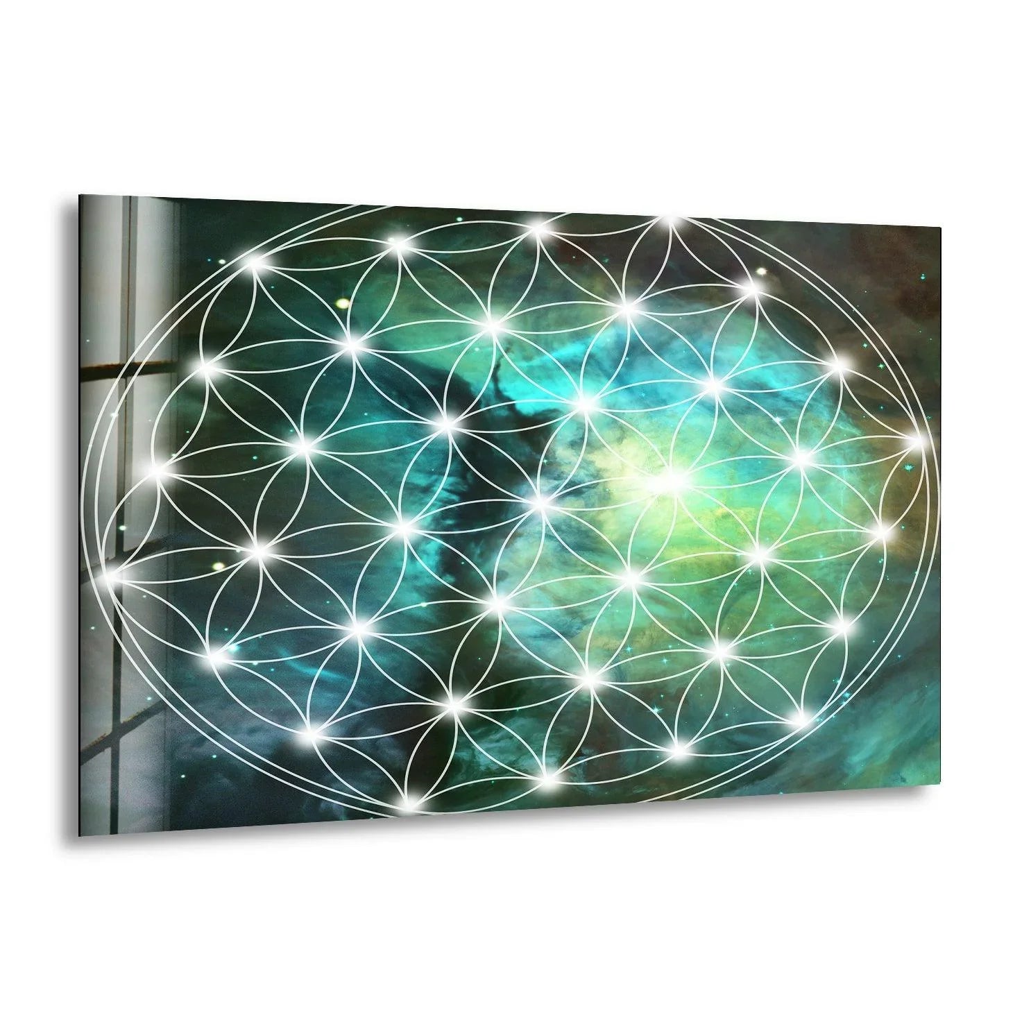 Flower Of Life Sacred Geometry Wall Art – Radiant Decor – MyPhotoStation