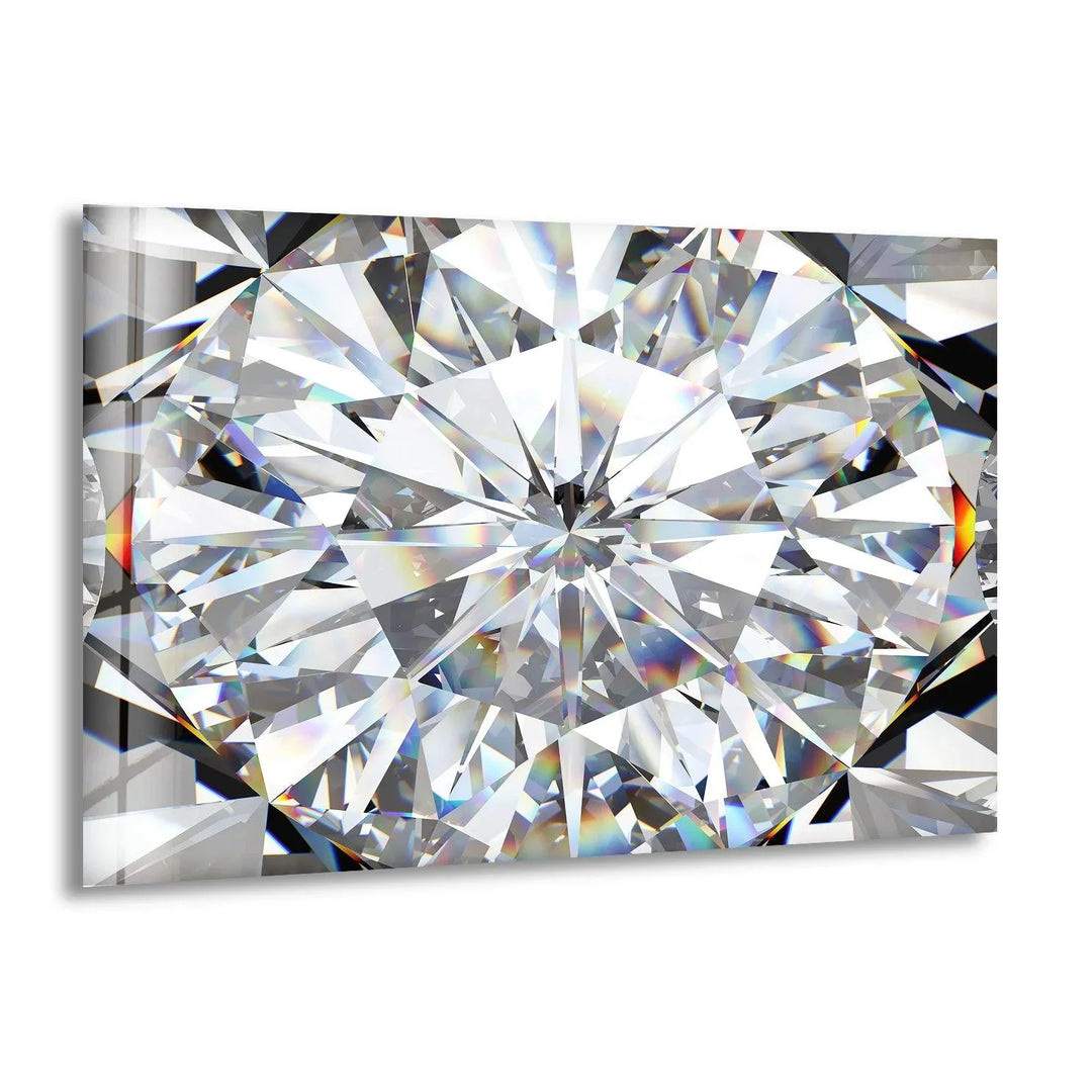 White Diamond Abstract Glass Wall Art art glass wall art, glass wall art pictures