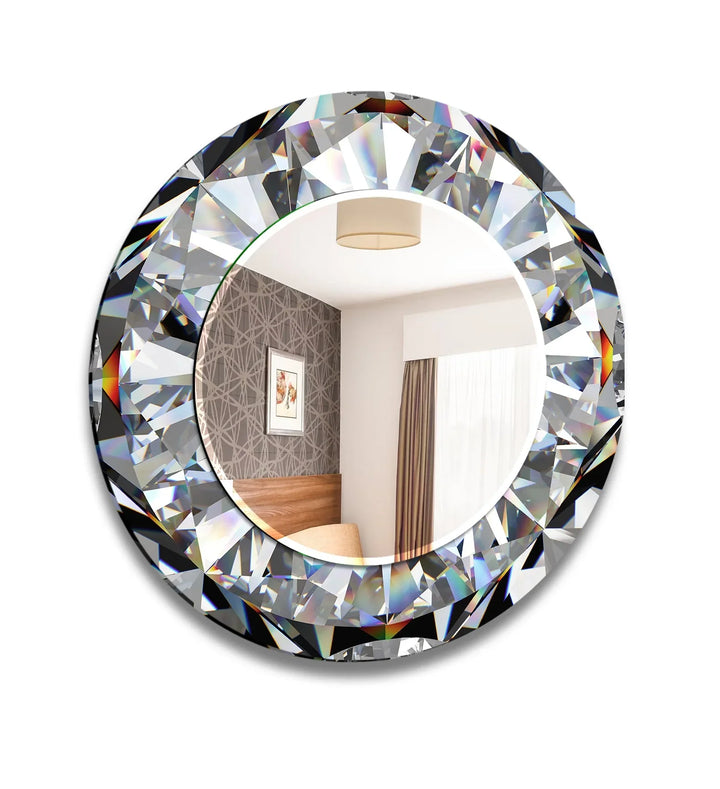 Diamond Round Wall Mirror modern mirror