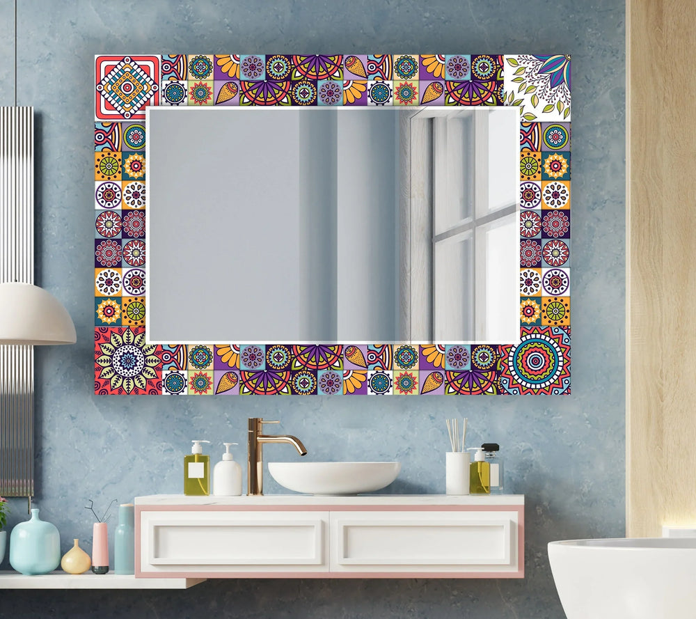 Colored Mosaic Wall Mirrors Modern Mirror