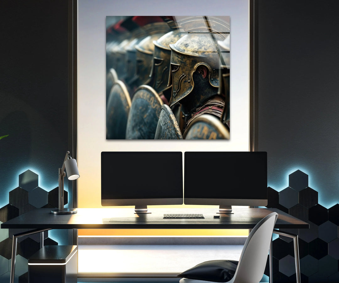 Spartans Glass Wall Art art glass wall art, glass wall art pictures