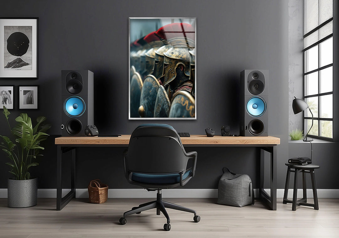 Spartans Glass Wall Art Glass Printing Wall Art, Print photos on glass