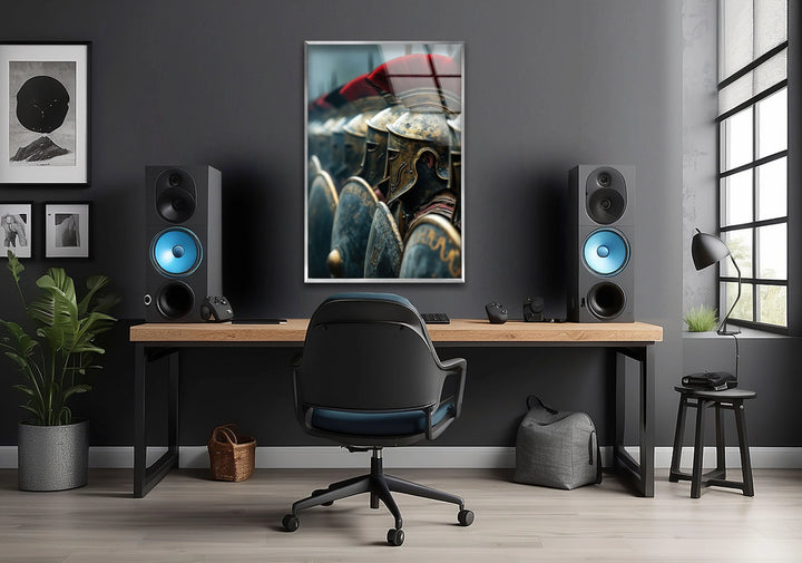 Spartans Glass Wall Art Glass Printing Wall Art, Print photos on glass