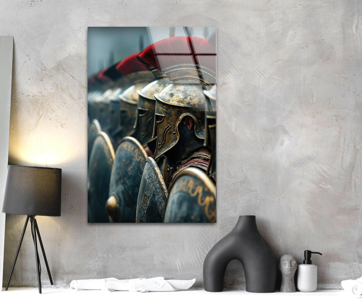 Spartans Glass Wall Art large glass photo prints, glass wall photos