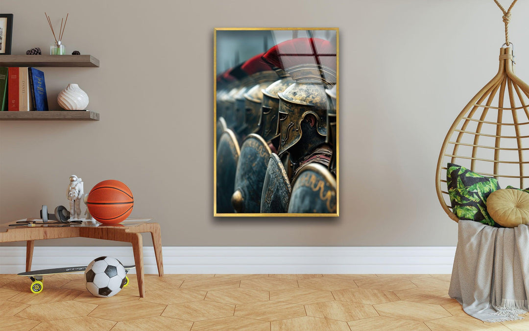 Spartans Glass Wall Art custom glass photo prints, large glass prints