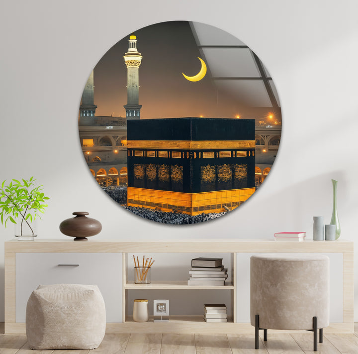 Spiritual Mecca artwork printed on tempered glass