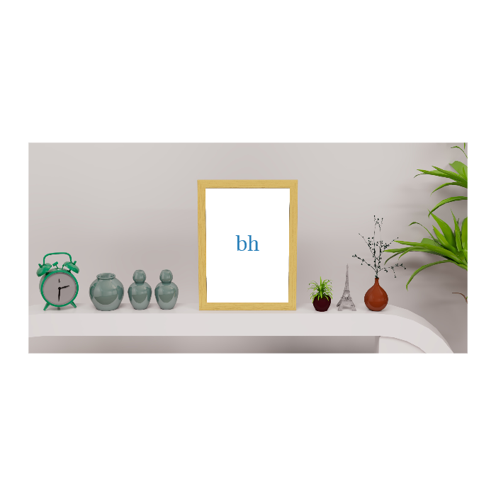 Framed Custom Natural Wood Photo Print