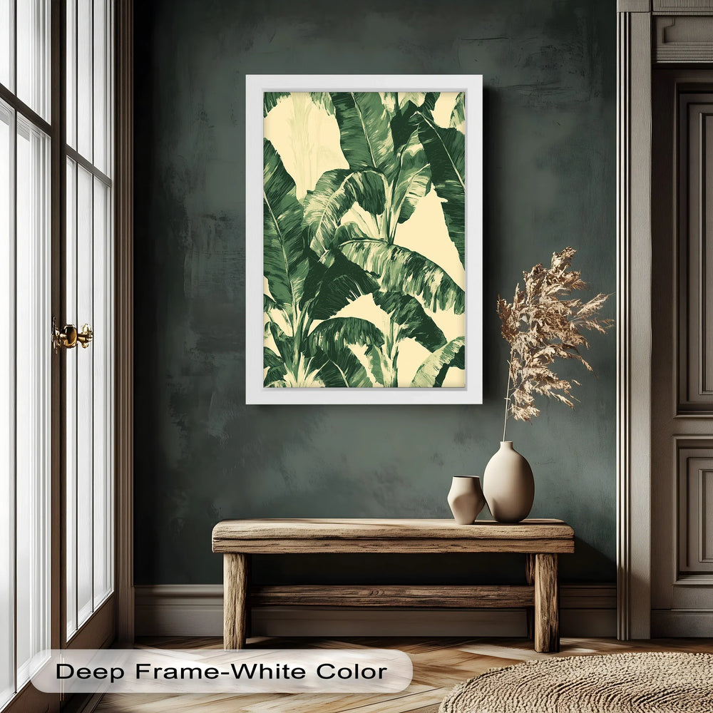 Banana Leaf Botanical Art – Framed Oil Painting - MyPhotoStation