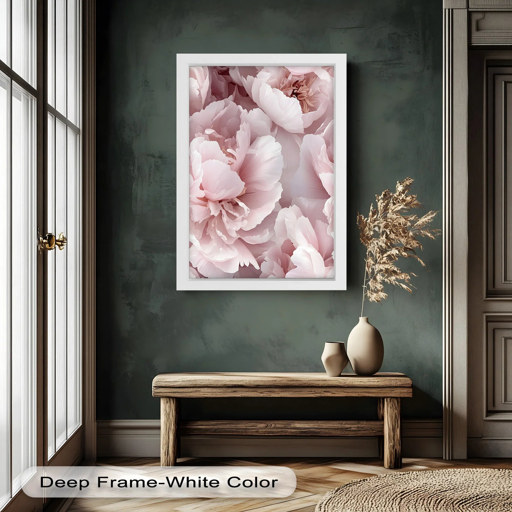 Blushing Petal Bloom – Soft Pink Peony Flower Oil Painting - MyPhotoStation