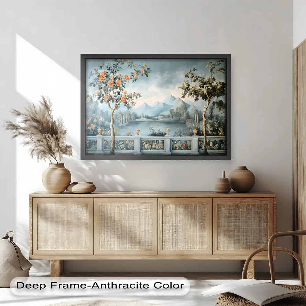Aristocratic Garden View – Landscape Oil Painting - MyPhotoStation