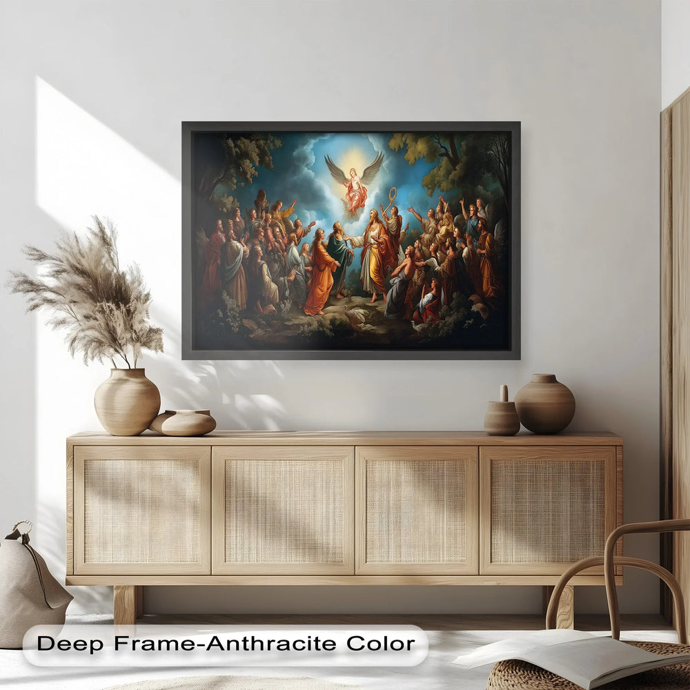 Heavenly Ascension Gathering – Divine Biblical Oil Painting - MyPhotoStation