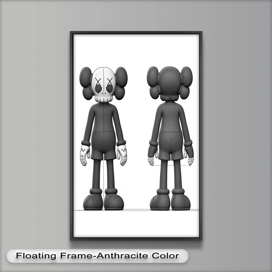 Binary Duality – KAWS Oil Painting - MyPhotoStation