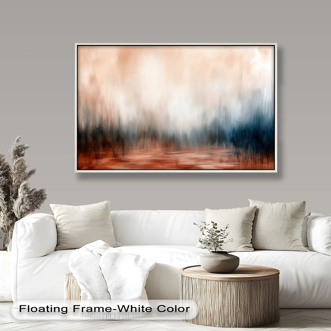 Burnt Dusk – Earth-Toned Abstract Oil Painting - MyPhotoStation