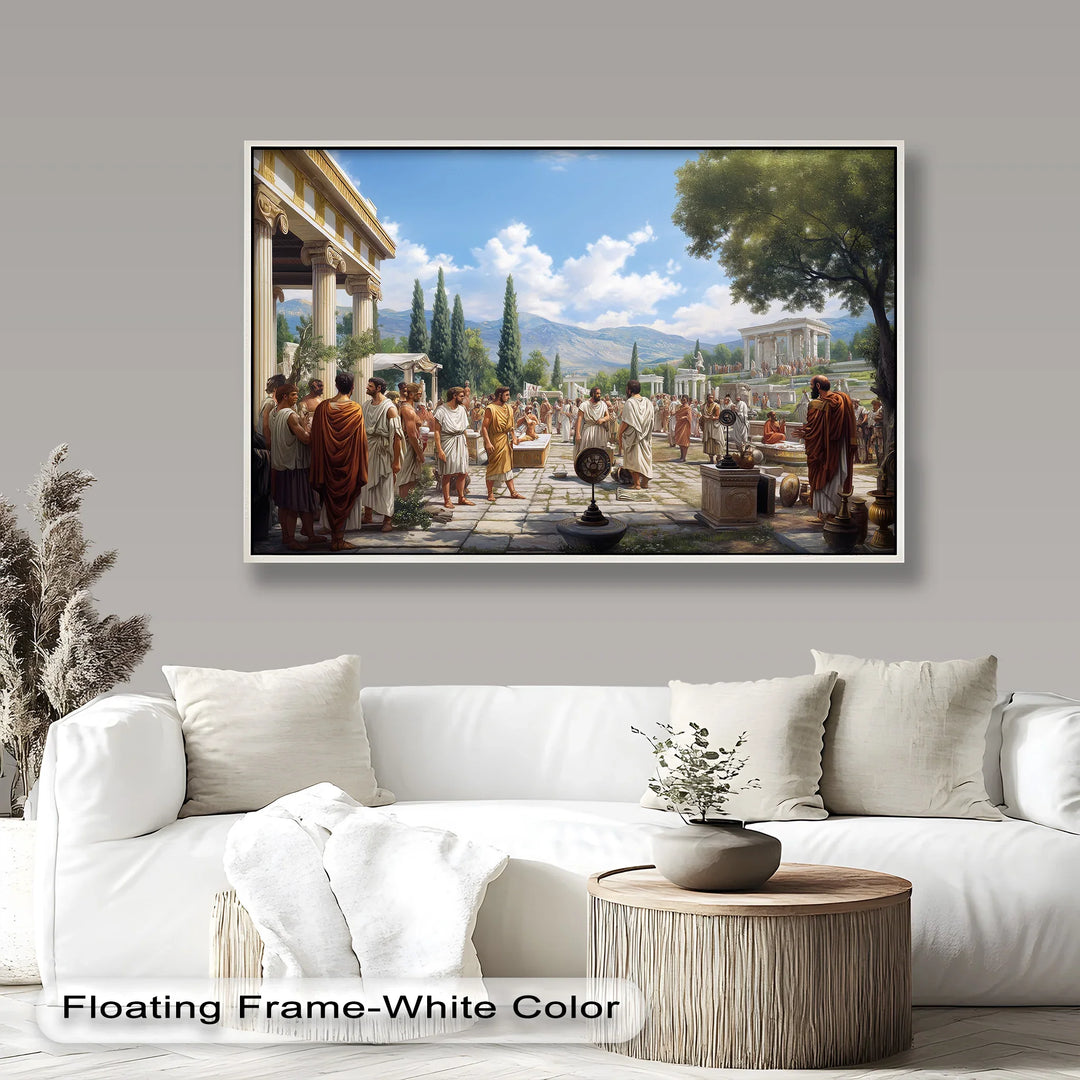 Agora of the Ancients – Mythology Oil Painting - MyPhotoStation