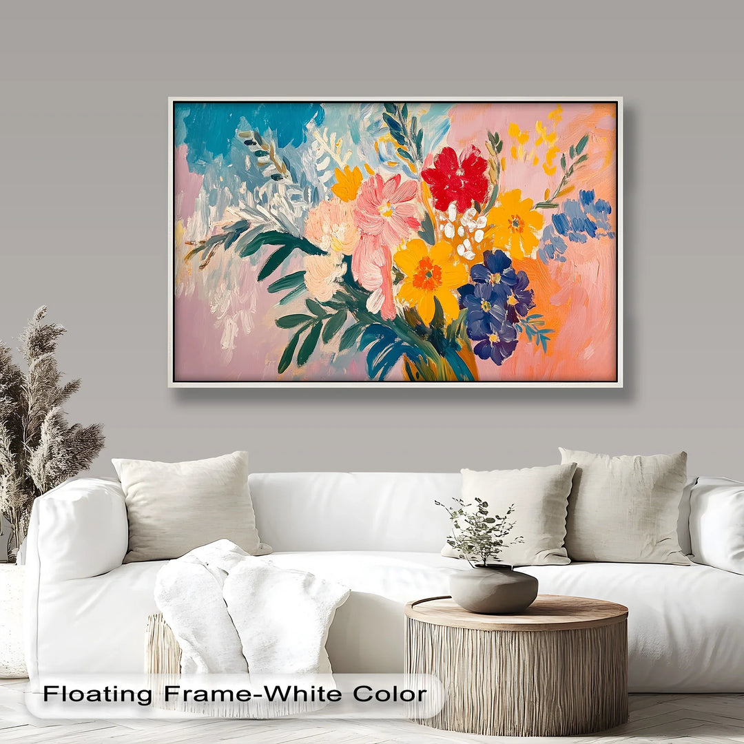 Boho Garden Radiance - Modern Oil Painting - MyPhotoStation