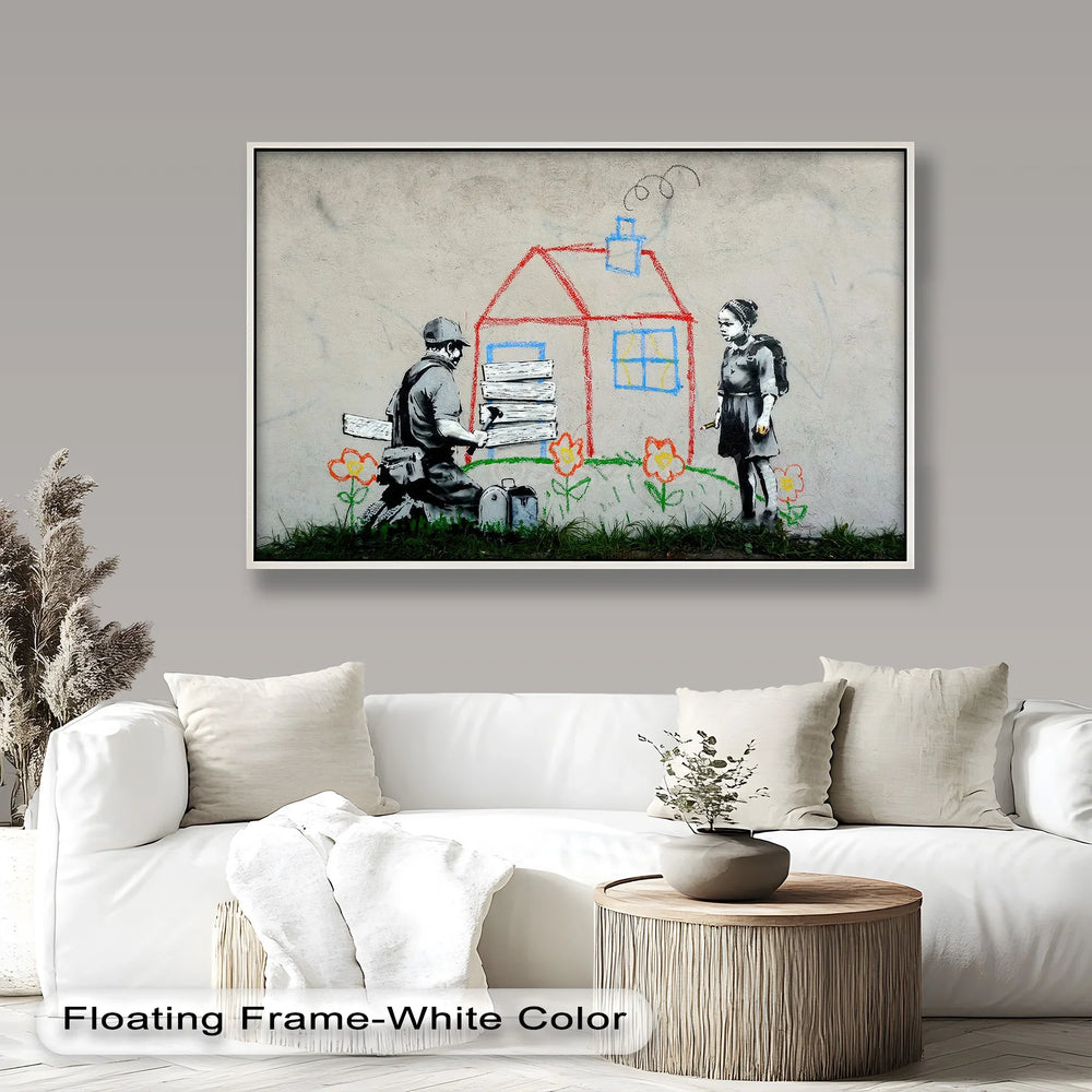 Boarded Dreams – Banksy Oil Painting - MyPhotoStation
