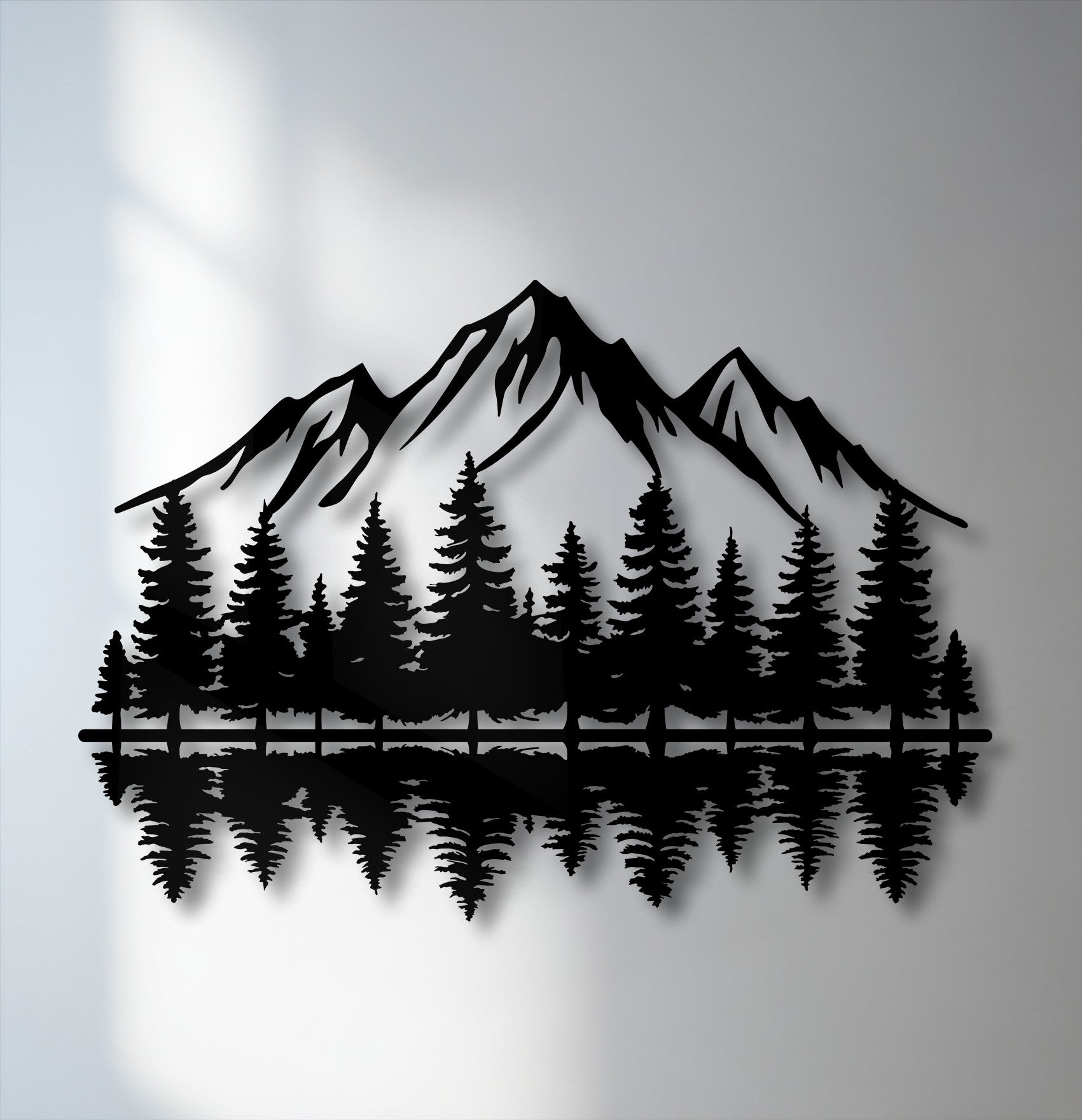 Mountain Forest Metal Wall Art – Nature Landscape Decor – MyPhotoStation