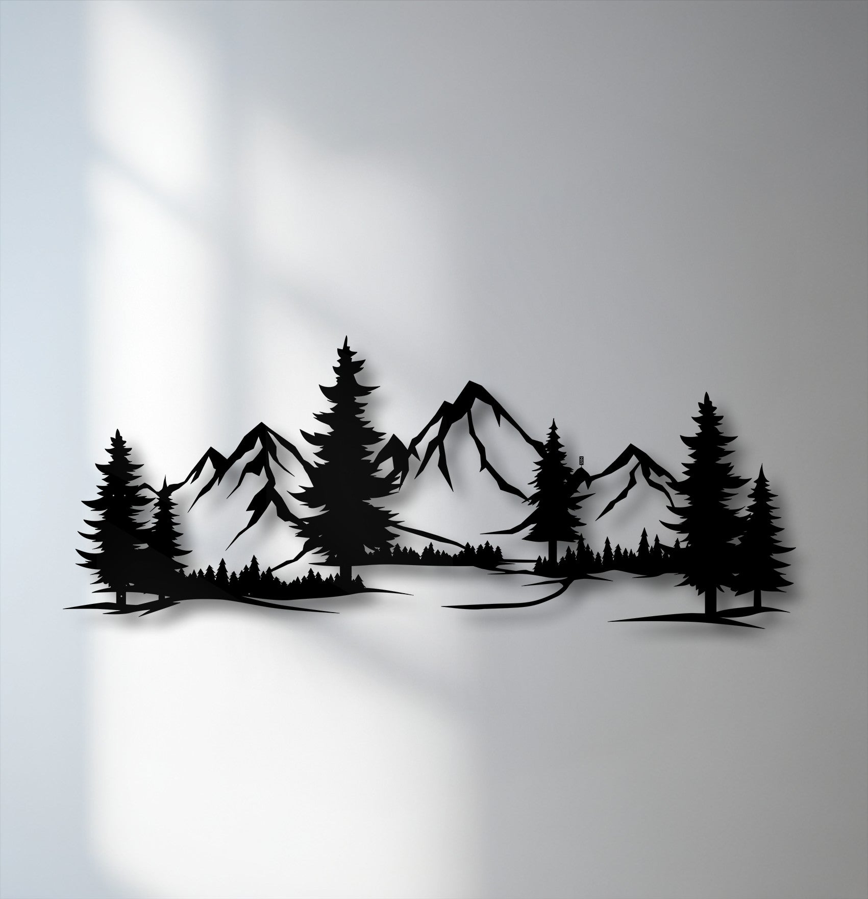 Mountain Forest Metal Wall Art – Nature Landscape Decor – MyPhotoStation