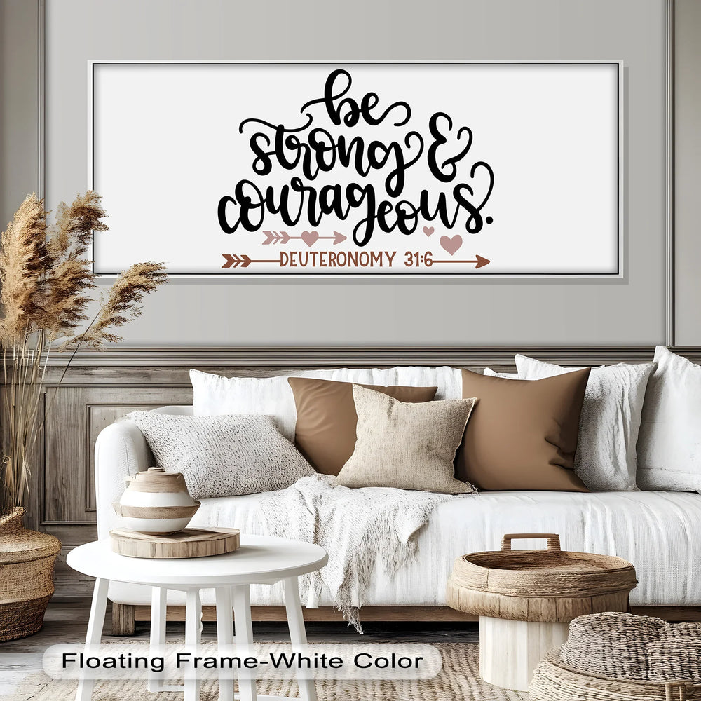 Uplifting Christian Wall Art – Bold Handwritten Oil Painting with Scripture