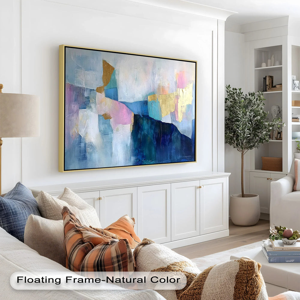Blue Horizon Abstract – Contemporary Oil Painting - MyPhotoStation