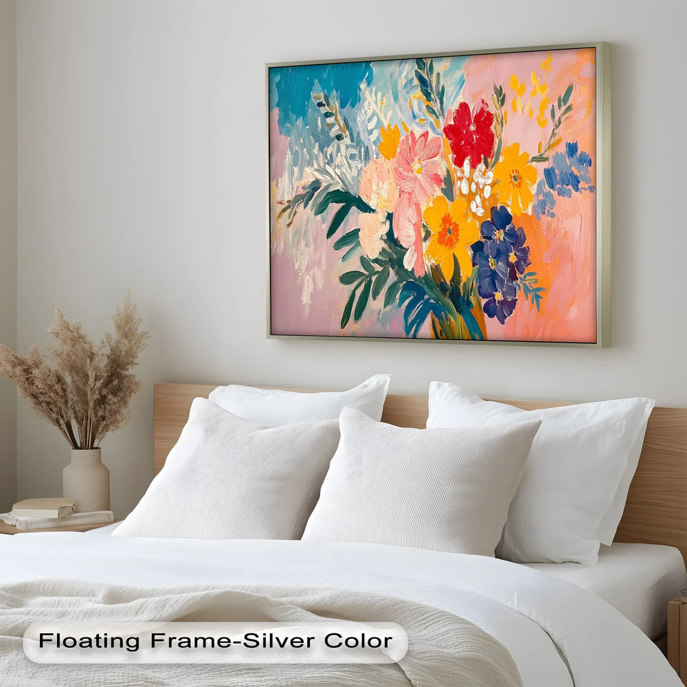 Boho Garden Radiance - Modern Oil Painting - MyPhotoStation