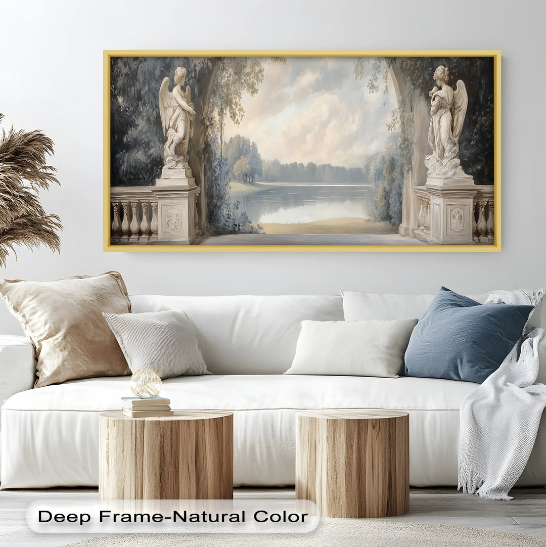 Lakeview with Guardian Angels – Landscape Oil Painting - MyPhotoStation