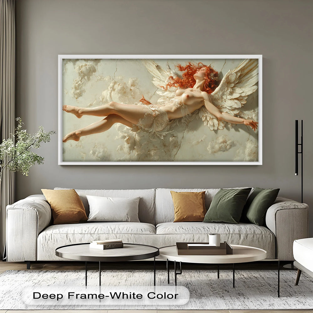 Ascension of the Flame – Mythological Angelic Oil Painting - MyPhotoStation