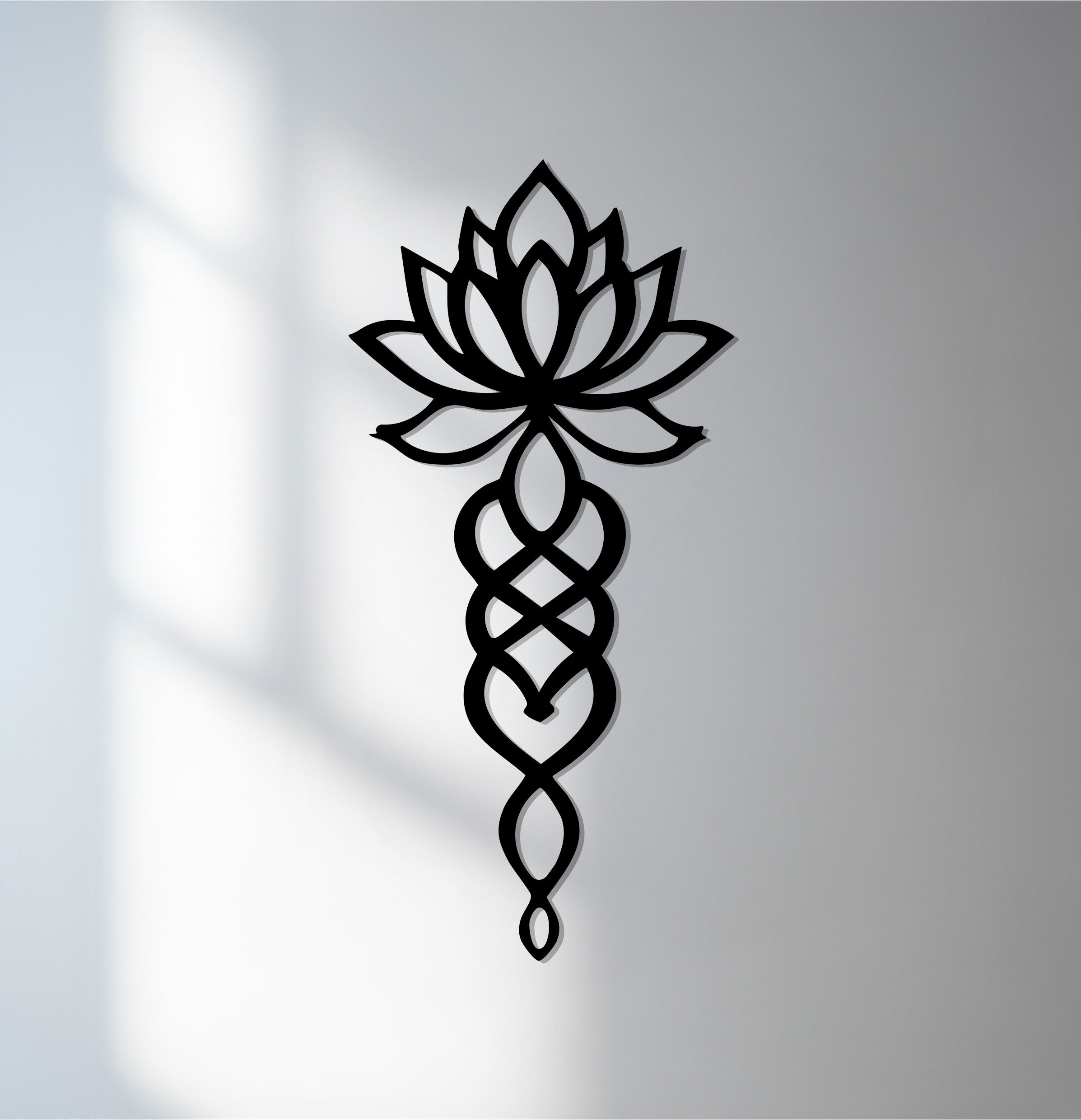 Lotus Flower Metal Wall Art – Spiritual Yoga Decor – MyPhotoStation