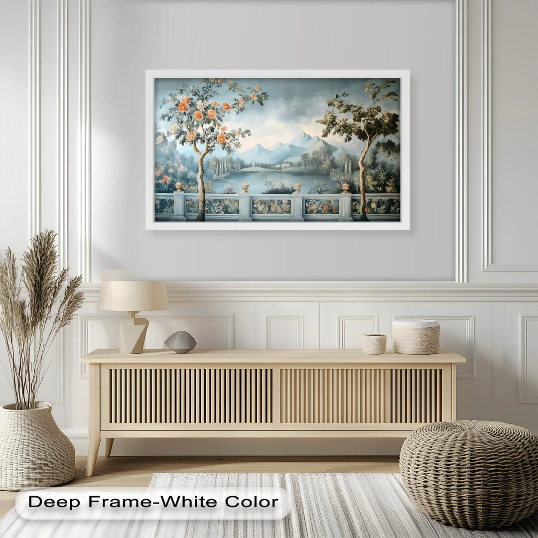 Aristocratic Garden View – Landscape Oil Painting - MyPhotoStation