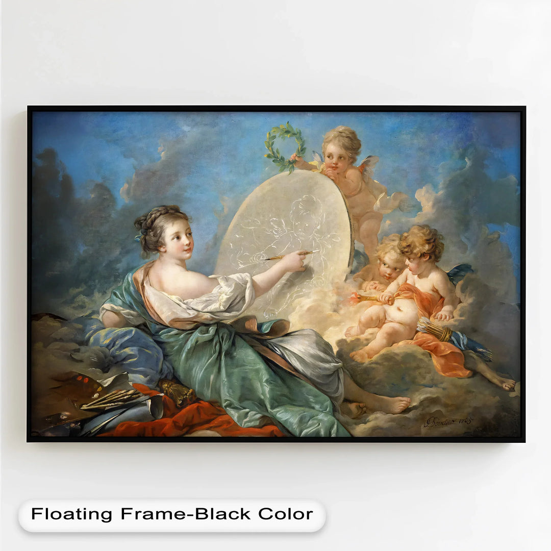 Allegory of Art and Innocence – Rococo Oil Painting - MyPhotoStation