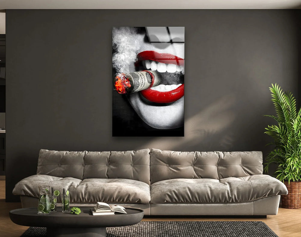 Business Character 2 Glass Wall Art glass art painting, glass art for the Wall