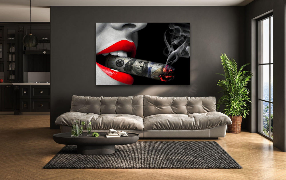 Business Character Glass Wall Art glass art painting, glass art for the Wall