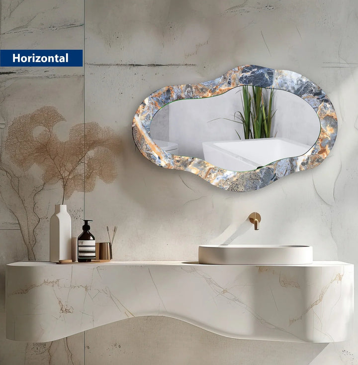 Wall mirrors designed with decorative accents to serve as both art and practicality