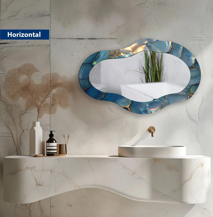 Wall mirrors with artistic frames that serve as both functional and decorative pieces