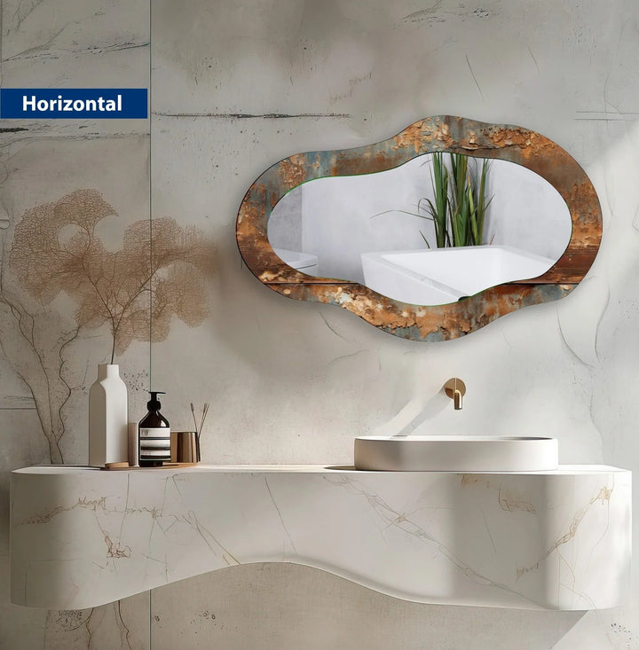 Copper Marble Decorative Wall Mirror - MyPhotoStation