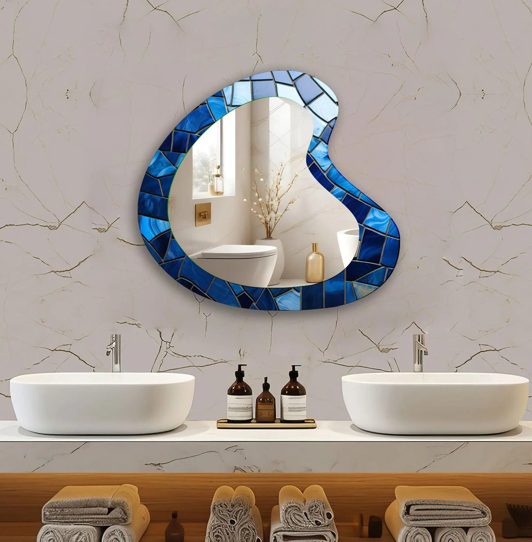 Decorative wall mirror with a minimalist frame to complement both modern and classic interiors