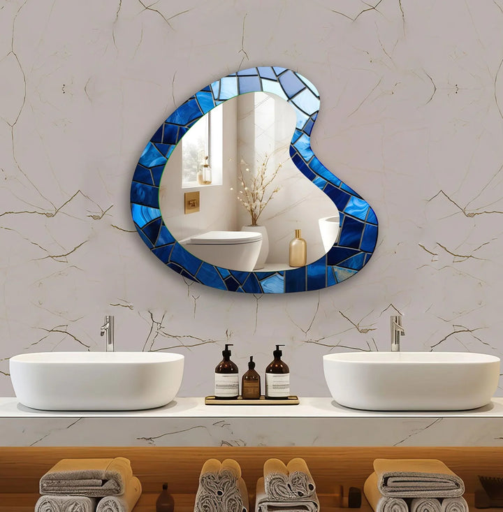 Decorative wall mirror with a minimalist frame to complement both modern and classic interiors