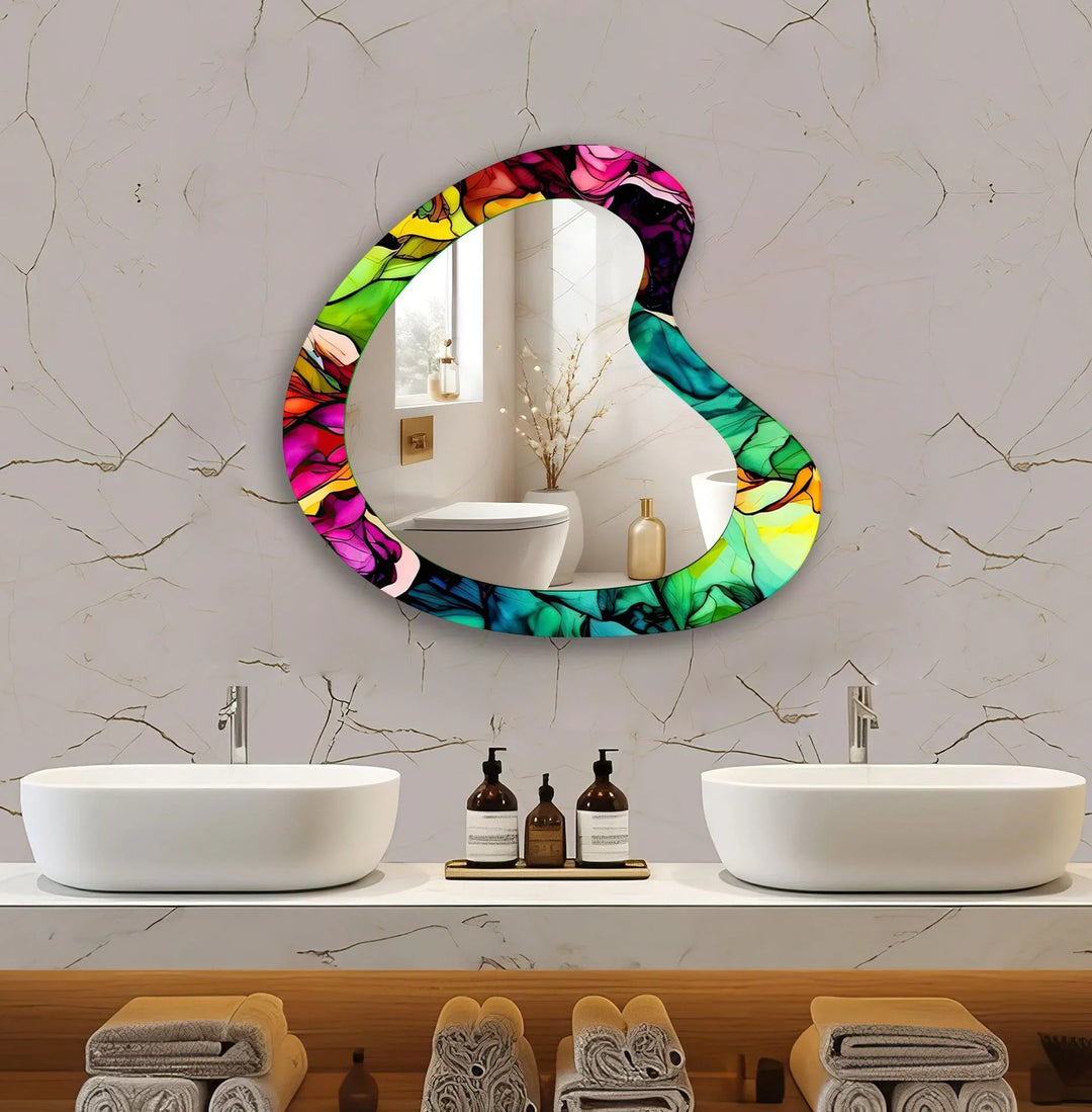 Mirrored wall art showcasing creative shapes and patterns to elevate your wall decor