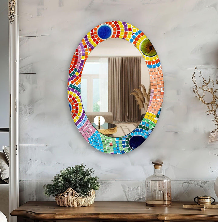 Mirror wall decor with creative frames and reflective details to elevate your home interior