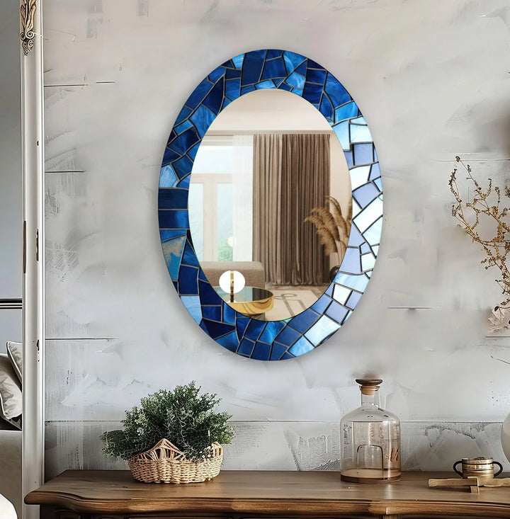 Mirror wall decor combining artistic elements with practical functionality for a unique touch