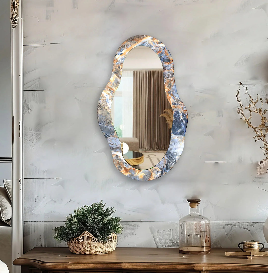 Stylish wall mirrors with bold and sleek frames to elevate the decor of any room