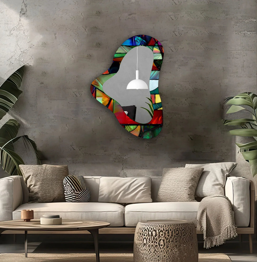 Wall mirrors with artistic frames that serve as both functional and decorative pieces