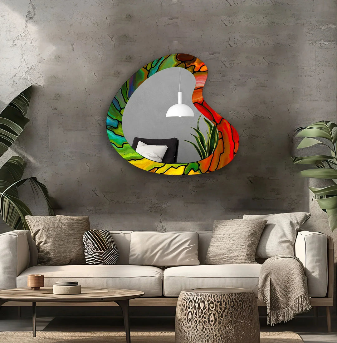 Mirror wall art blending contemporary elegance with artistic flair to enhance your walls