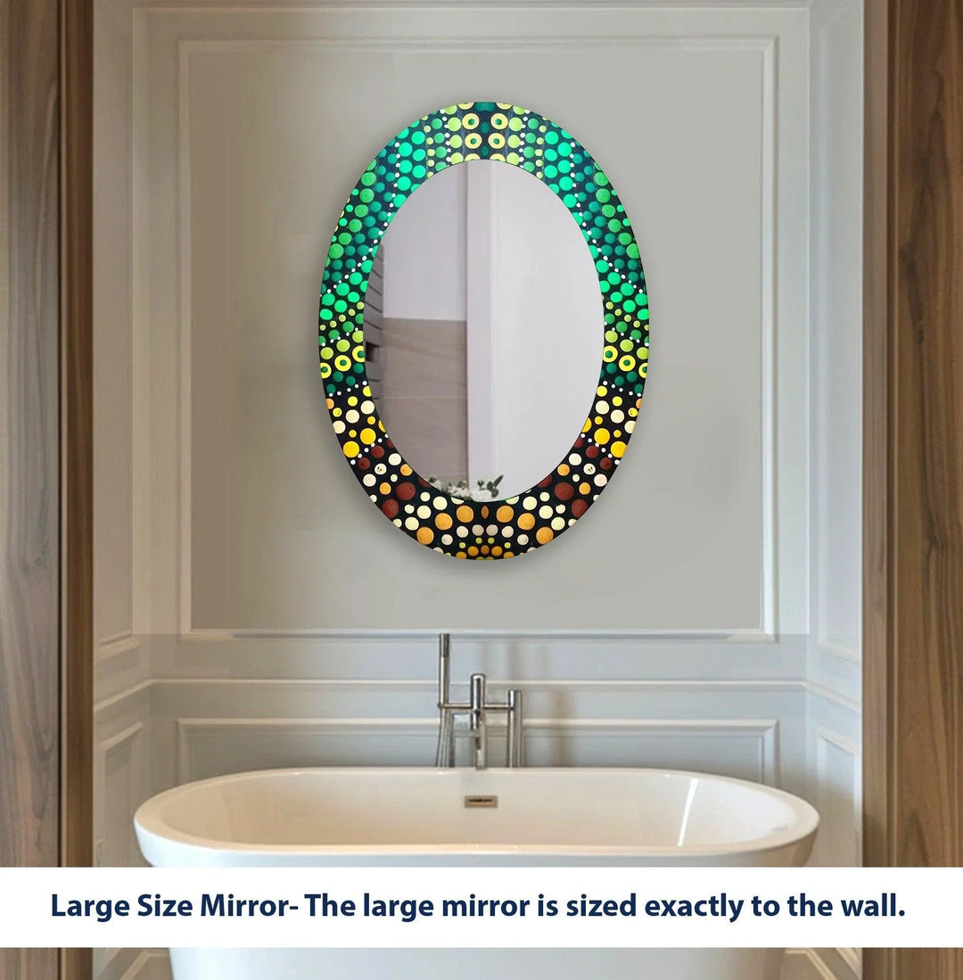 Mirror wall art inspired by abstract forms, perfect for adding a touch of artistic charm