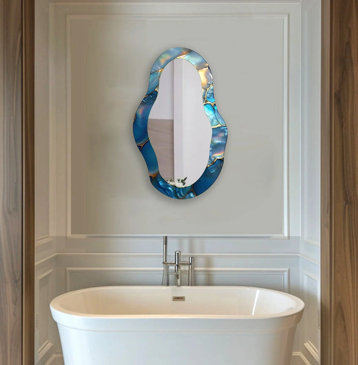Decorative wall mirror with a minimalist frame to complement both modern and classic interiors
