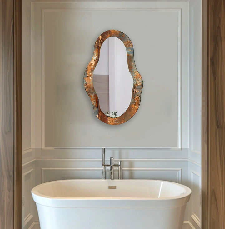 Copper Marble Decorative Wall Mirror - MyPhotoStation