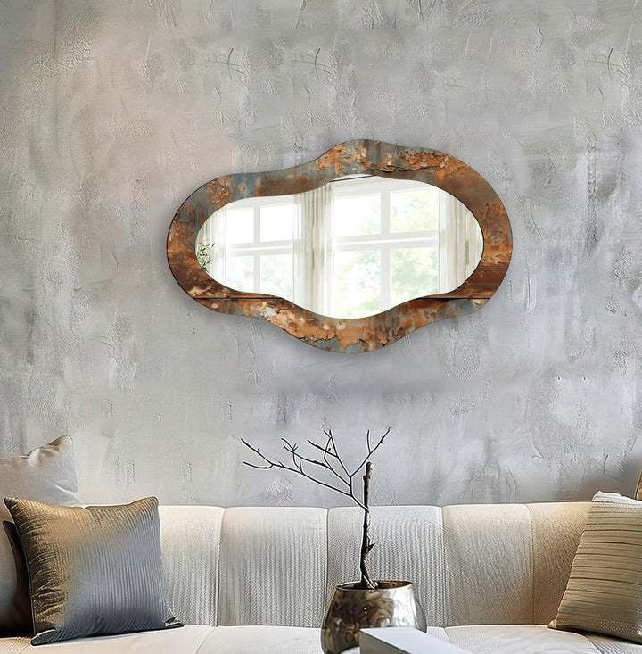 Copper Marble Decorative Wall Mirror - MyPhotoStation