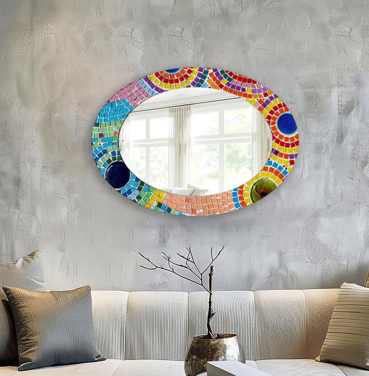 Wall mirrors featuring intricate designs to add depth and light to your living space