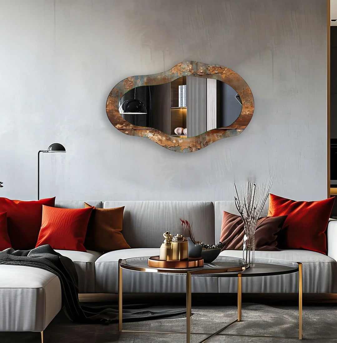 Copper Marble Decorative Wall Mirror - MyPhotoStation