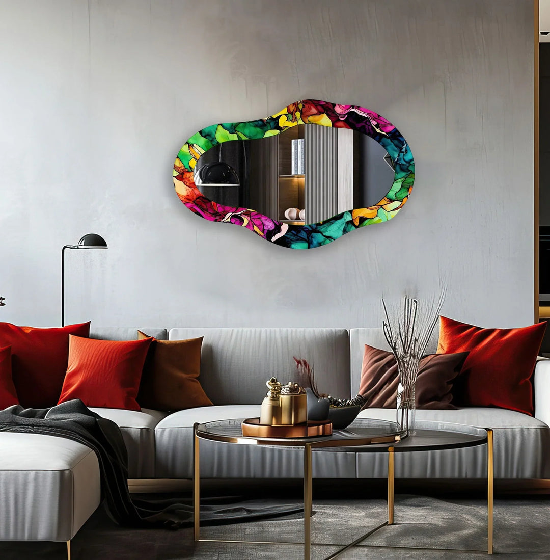 Mirror wall decor with creative frames and reflective details to elevate your home interior